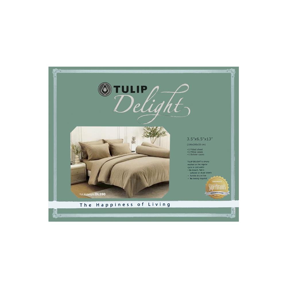 ชุดผ้าปูที่นอน 3.5 ฟุต (ชุด 3 ชิ้น) TULIP DELIGHT 60058-DL590