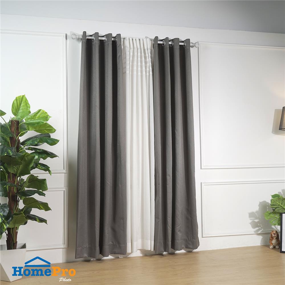 ผ้าม่าน EYELET HOME LIVING STYLE ALYSIA UV 135X220 ซม. สีเทา