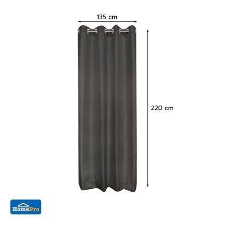ผ้าม่าน EYELET HOME LIVING STYLE ALYSIA UV 135X220 ซม. สีเทา_6