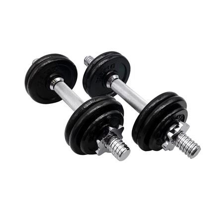 ชุดดัมเบลเกลียวล็อกพร้อมกล่อง KING 15 กก._0