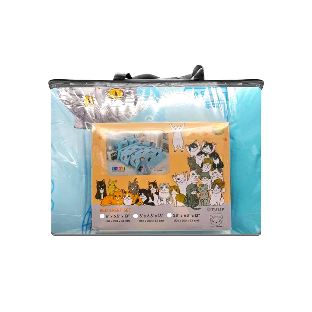 ชุดผ้าปูที่นอน 3.5 ฟุต (ชุด 4 ชิ้น) TULIP ทูนหัวของบ่าว 60259-DLD038