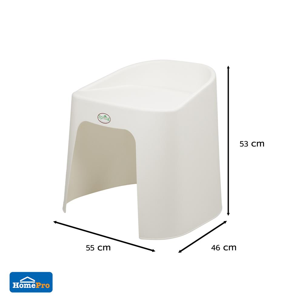 เก้าอี้พลาสติก SPRING KIWI CHAIR สีขาว