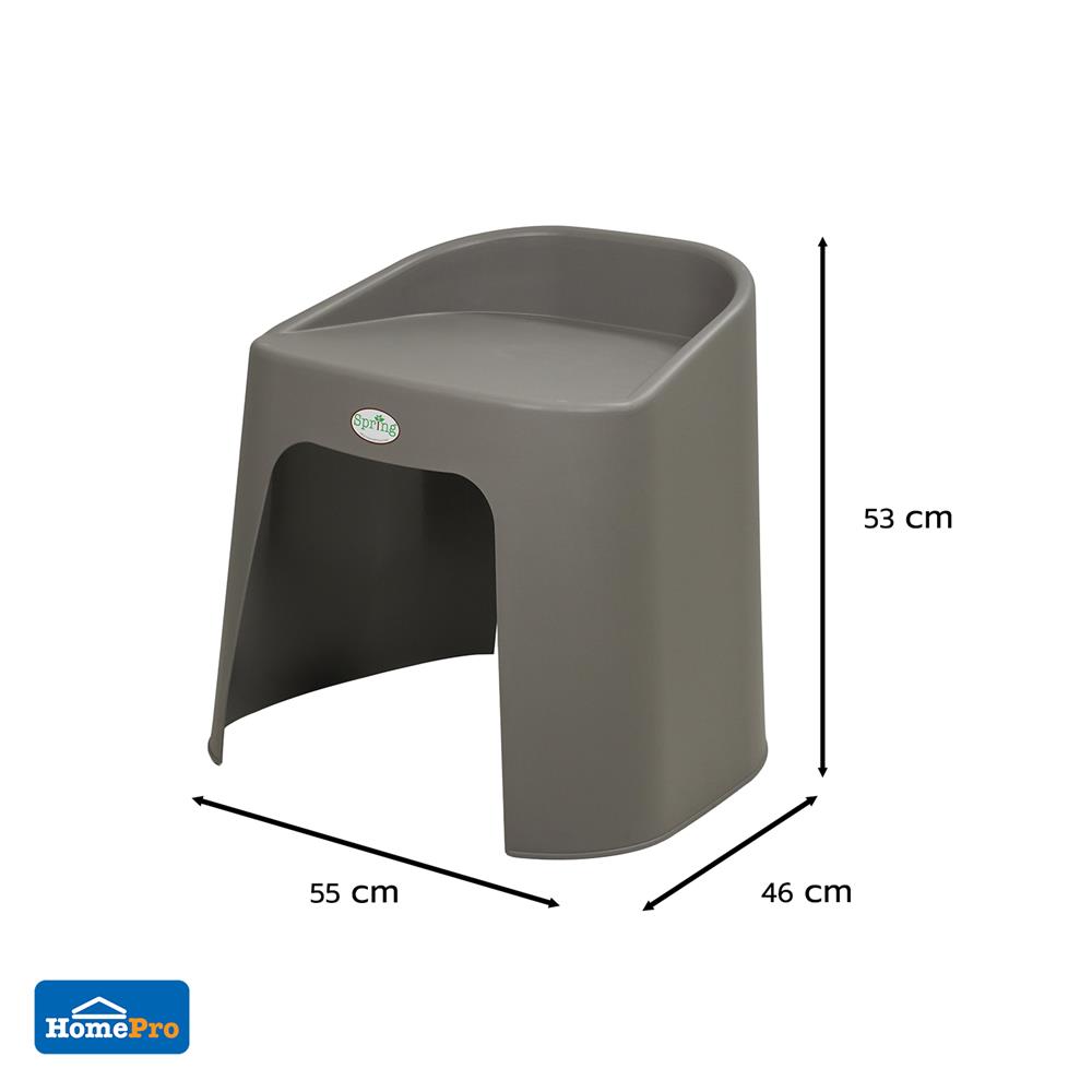 เก้าอี้พลาสติก SPRING KIWI CHAIR สีเทา