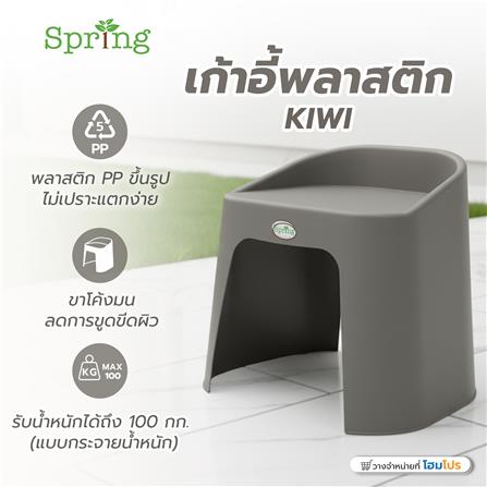 เก้าอี้พลาสติก SPRING KIWI CHAIR สีเทา_5