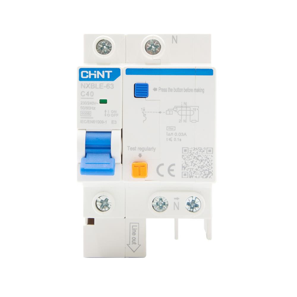 เมนเบรกเกอร์กันดูด 40 แอมป์ 1 โพล CHINT NXBLE-63