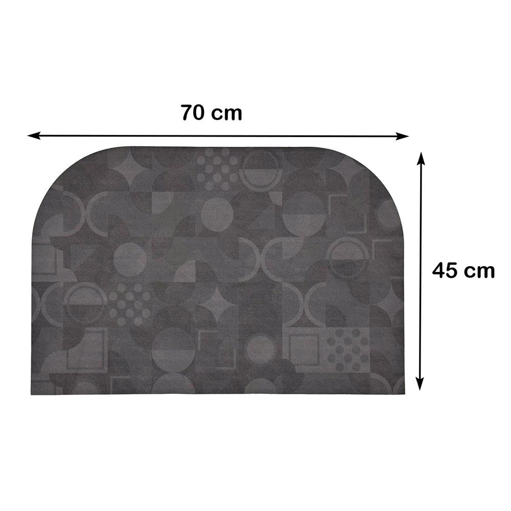 พรมพียู HOME LIVING STYLE FINIX 45x70 ซม. สีดำ