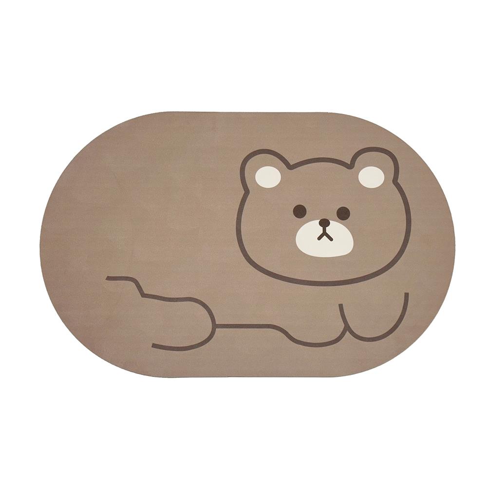 พรมพียู HOME LIVING STYLE BEAR 45x70 ซม. สีน้ำตาล