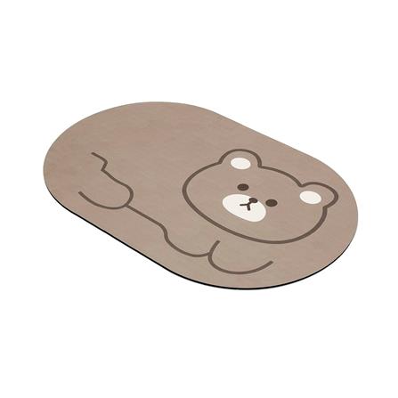 พรมพียู HOME LIVING STYLE BEAR 45x70 ซม. สีน้ำตาล_5