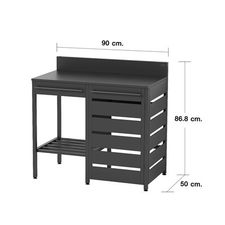 โต๊ะวางเตาคู่ KUCINE KURO GSR01_7