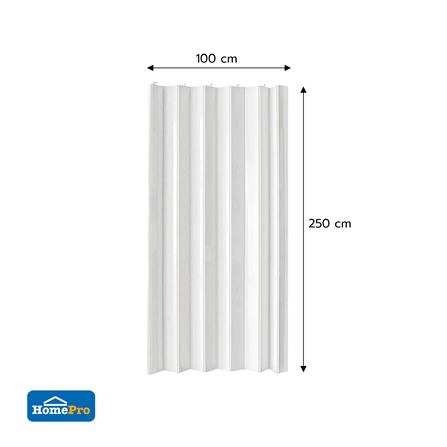 ฉากกั้นห้องแบบทึบ DIY HOME LIVING STYLE SK 008 100X250 ซม. สีขาว_4