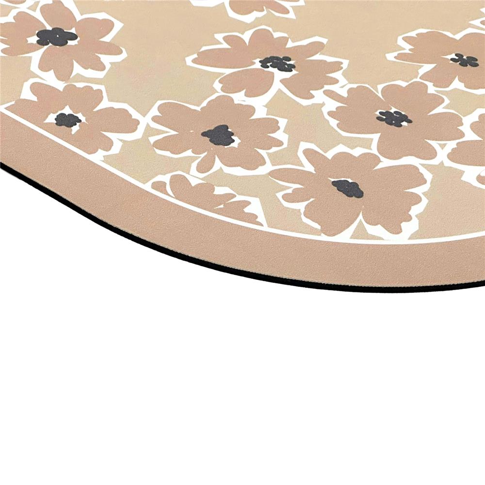 พรมพียู HOME LIVING STYLE FLORA 45x70 ซม. สีน้ำตาลอ่อน