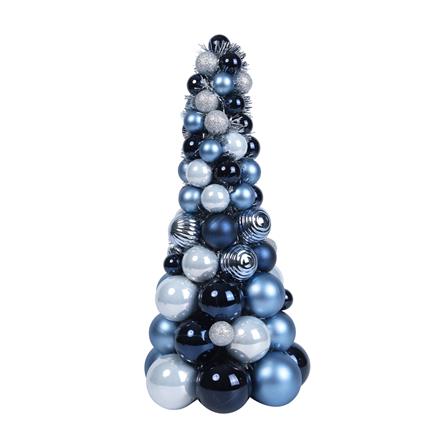 ต้นคริสต์มาสบอล HOME LIVING STYLE 18.3x39.5 ซม. สีเงิน/ฟ้า