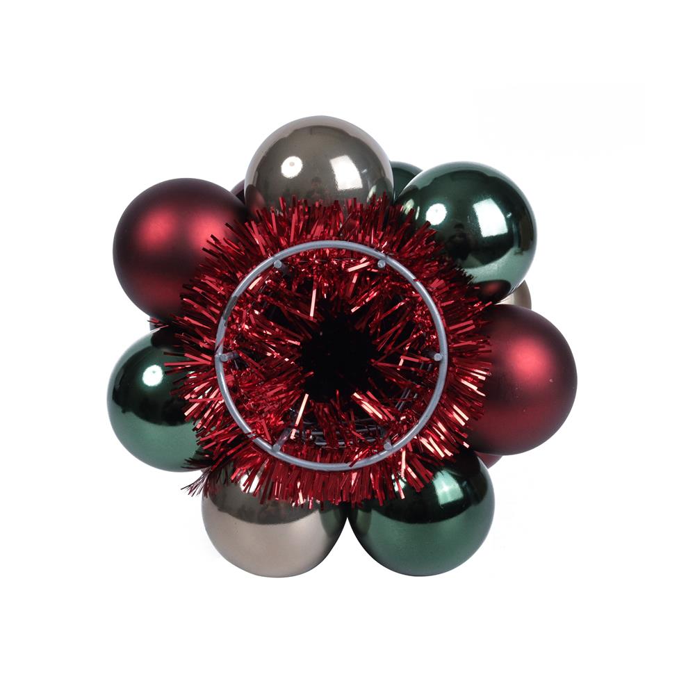 ต้นคริสต์มาสบอล HOME LIVING STYLE 18.3x39.5 ซม. สีแดง/เขียว