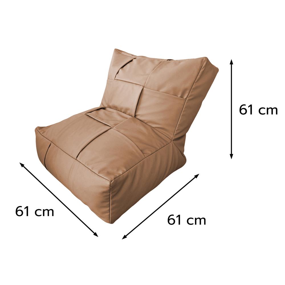 เบาะรองนั่ง SNAZZ TERLACA 24x24 นิ้ว สีน้ำตาล