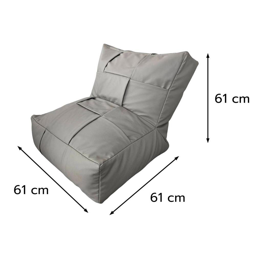 เบาะรองนั่ง SNAZZ TERLACA 24x24 นิ้ว สีเทา