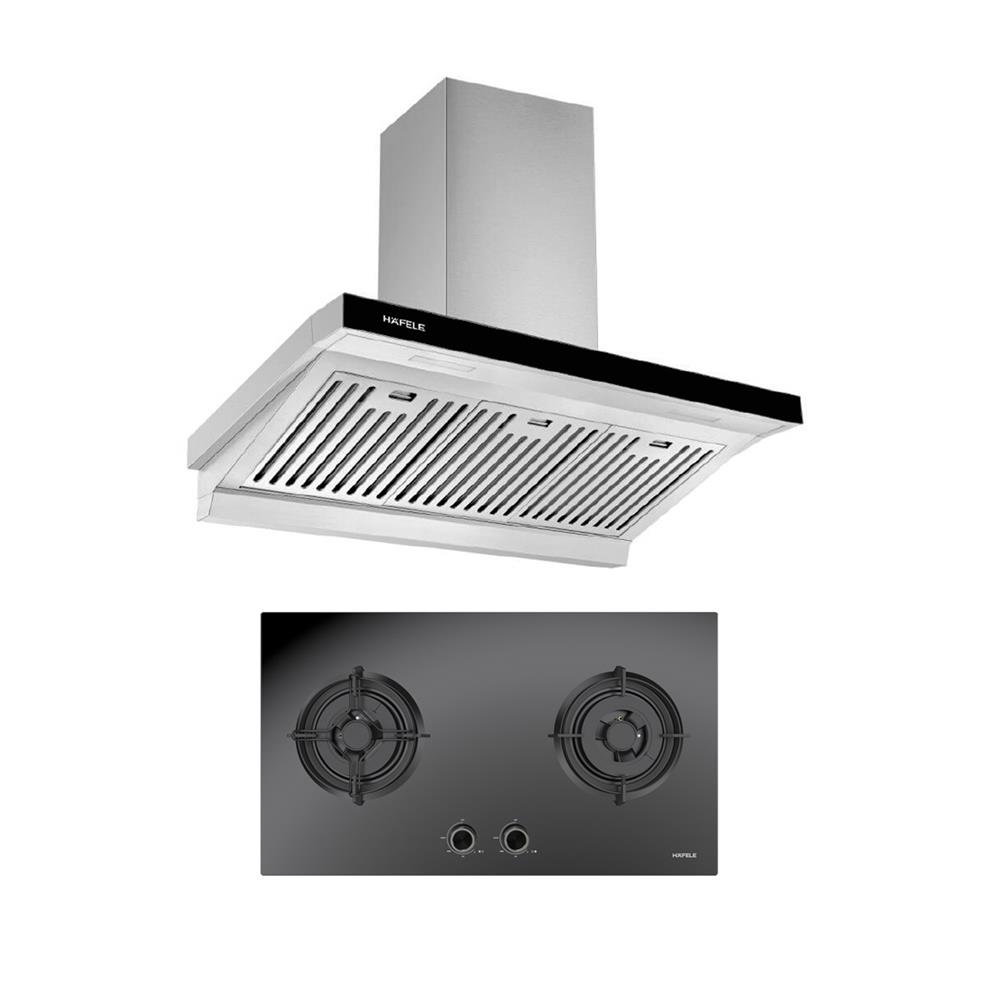 เตาฝัง+เครื่องดูดควัน HAFELE AWG90 + HALENE 495.07.651