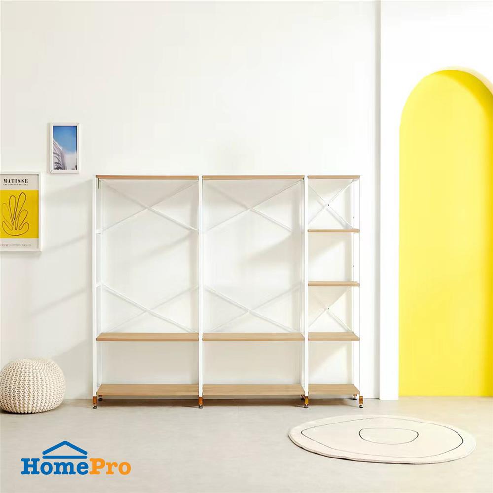 ตู้เสื้อผ้าบานโล่ง พร้อมชั้นวาง FURDINI HOLI 213 ซม. สี PINE/ขาว