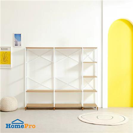 ตู้เสื้อผ้าบานโล่ง พร้อมชั้นวาง FURDINI HOLI 213 ซม. สี PINE/ขาว_2