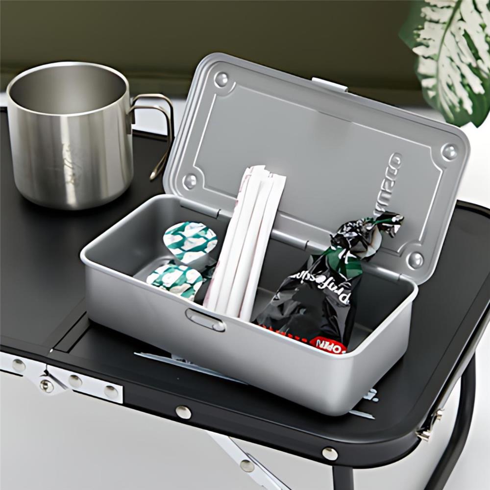 กล่องเครื่องมือเหล็ก 1 ช่อง TRUSCO T-190SV สีเงิน