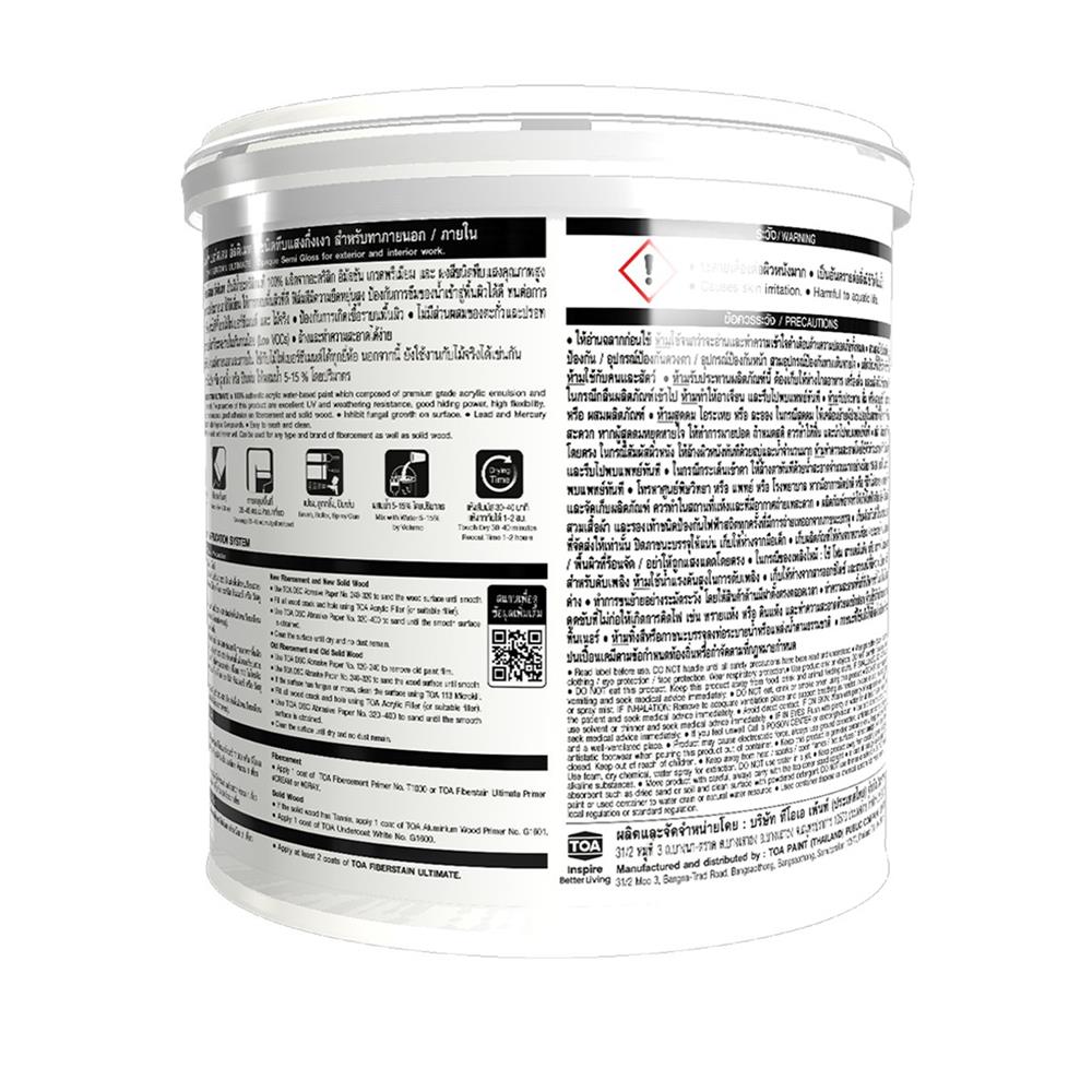 สีทาไม้ TOA ไฟเบอร์สเตน อัลติเมท BASE C สีขาว 1 แกลลอน