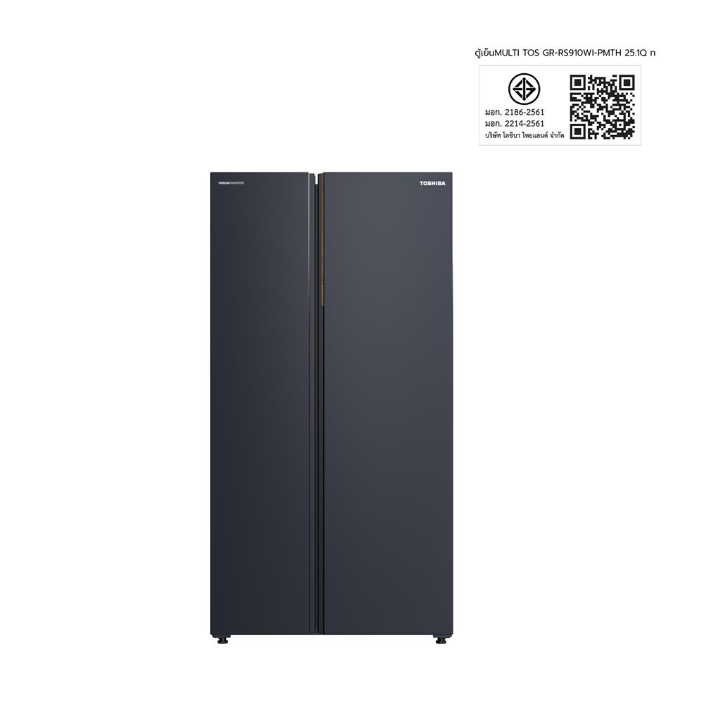 ตู้เย็น SIDE BY SIDE TOSHIBA GR-RS910WI-PMTH(06) 25.1 คิว สีเทาเข้ม