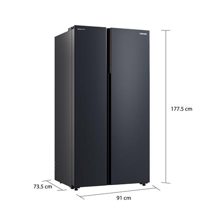 ตู้เย็น SIDE BY SIDE TOSHIBA GR-RS910WI-PMTH(06) 25.1 คิว สีเทาเข้ม_5