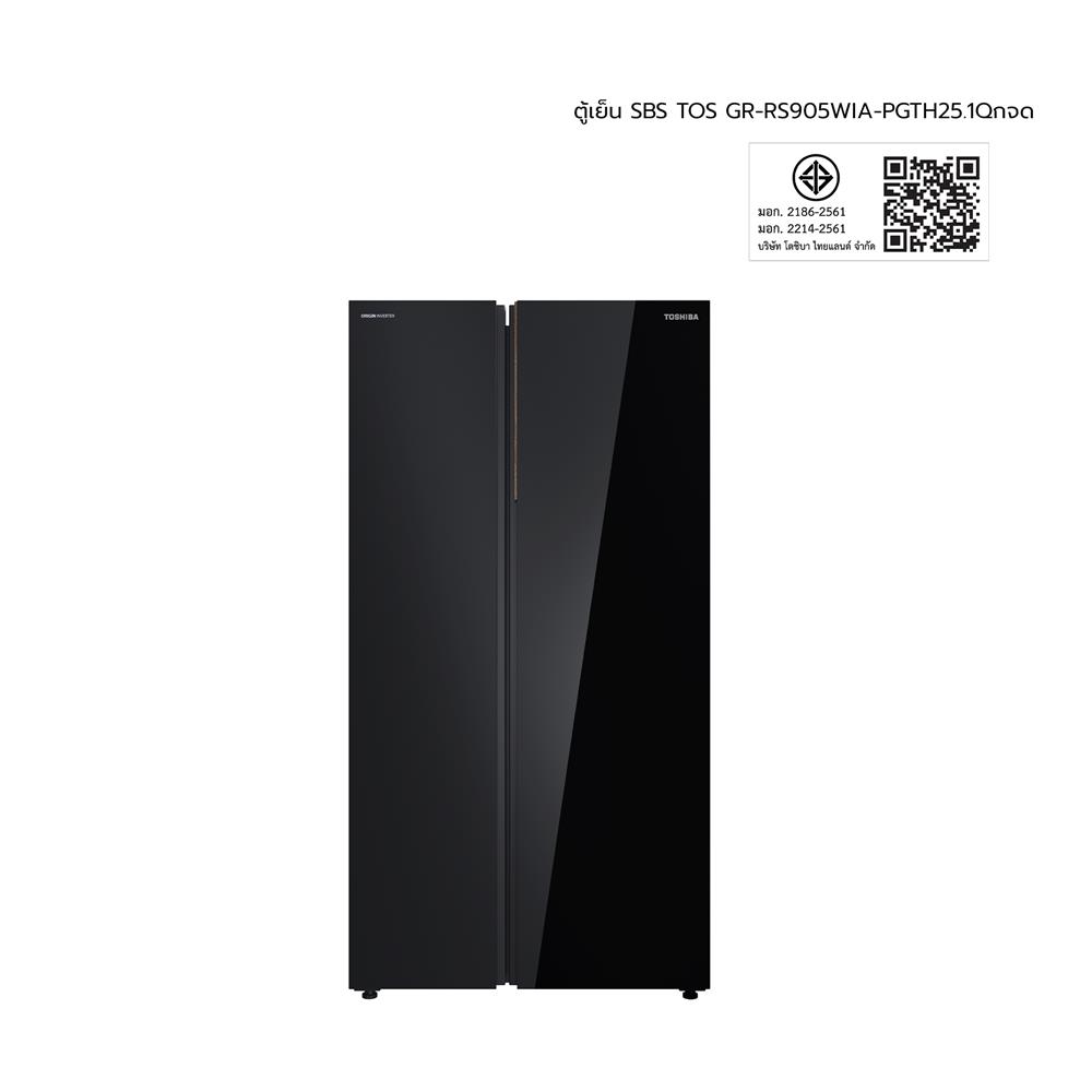 ตู้เย็น SIDE BY SIDE TOSHIBA GR-RS905WIA-PGTH(22) 25.1 คิว กระจกดำ