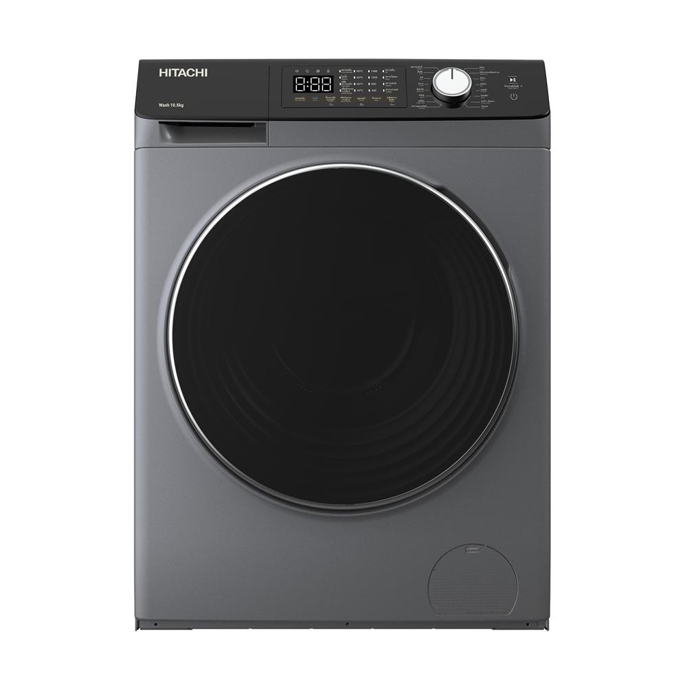 เครื่องซักผ้าฝาหน้า HITACHI BD-1054HVOS 10.5 กก. 1400RPM อินเวอร์เตอร์ สีเทา