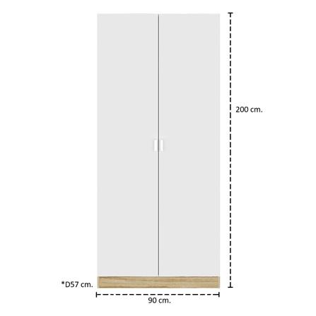 ชุดห้องนอน 5 ฟุต KONCEPT MOLLY 59063760 สีน้ำตาล_7