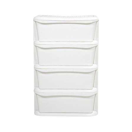 ตู้ลิ้นชัก 4 ชั้น STACKO HIDA 50x38x76ซม. สีขาว_1