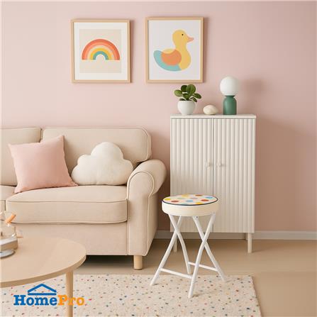 เก้าอี้พับ FURDINI APPLE PU ลายจุด_3