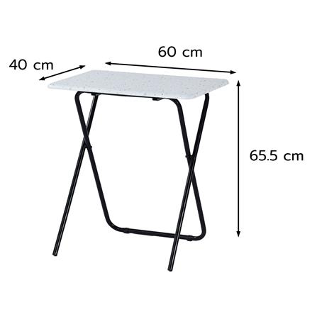 โต๊ะพับ FURDINI TERRAZZO PVC 60x40 ซม. สีเบจ_7
