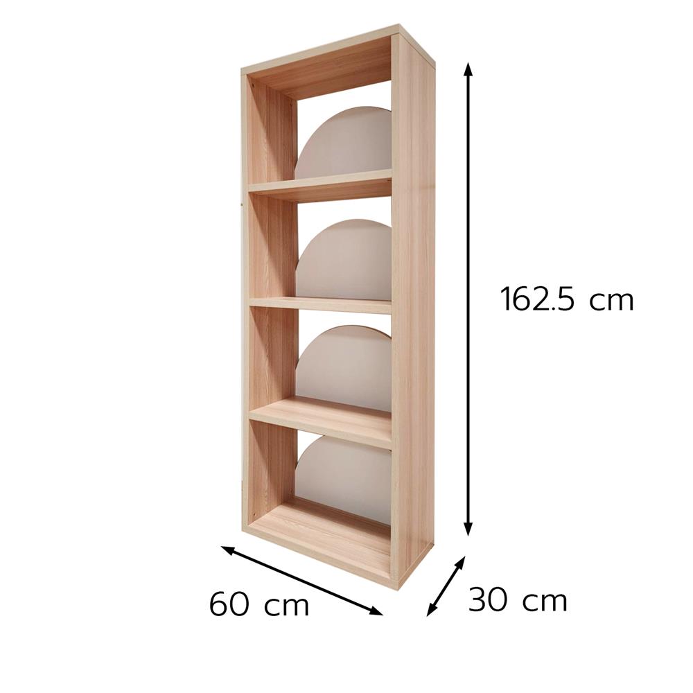 ชั้นวางของโล่ง 5 ชั้น FURDINI DEMI 60 ซม. สี PINE OAK/ขาว