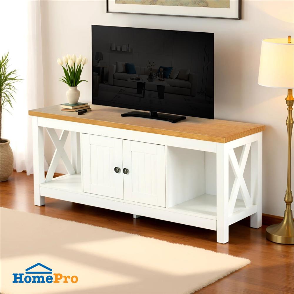 ตู้วางทีวี FURDINI FARM 120 ซม. สีขาว/ไม้