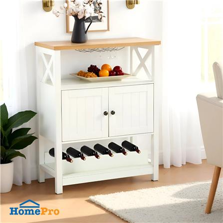 ตู้เก็บของ FURDINI FARM 80 ซม. สีขาว/ไม้_4