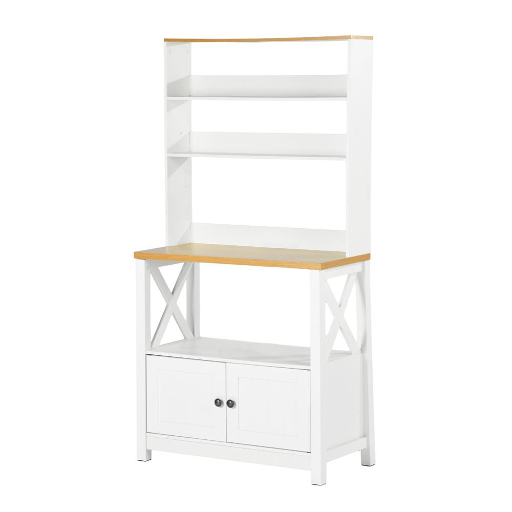 ตู้สูง บานผสม FURDINI FARM 80 ซม. สีขาว/ไม้