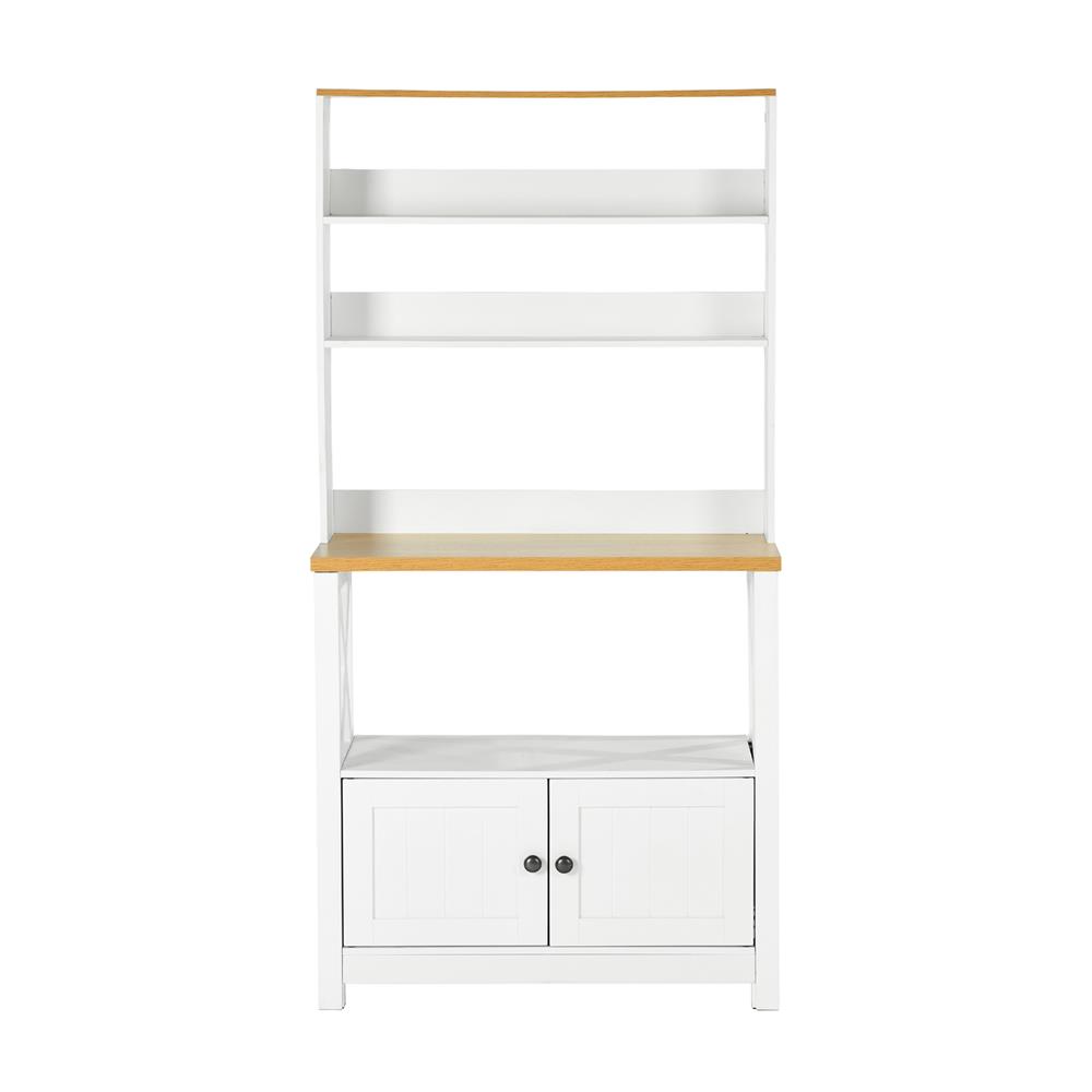 ตู้สูง บานผสม FURDINI FARM 80 ซม. สีขาว/ไม้