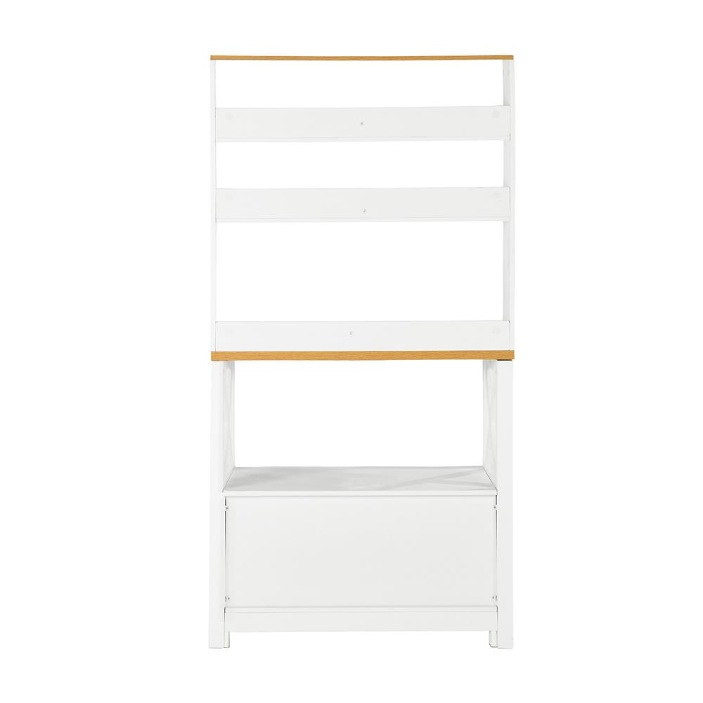 ตู้สูง บานผสม FURDINI FARM 80 ซม. สีขาว/ไม้