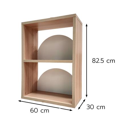 ชั้นวางของโล่ง 3 ชั้น FURDINI DEMI 60 ซม. สี PINE OAK/ขาว_5