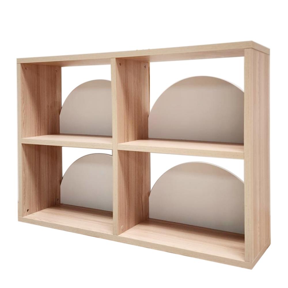 ชั้นวางของโล่ง 4 ช่อง FURDINI DEMI 117.3 ซม. สี PINE OAK/ขาว_1