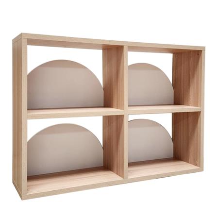 ชั้นวางของโล่ง 4 ช่อง FURDINI DEMI 117.3 ซม. สี PINE OAK/ขาว_2