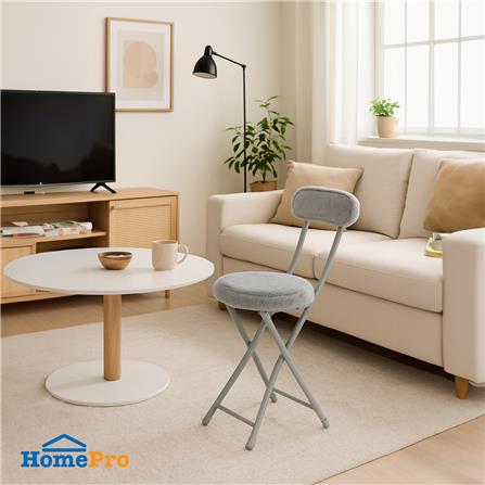 เก้าอี้พับ FURDINI PUFF สีเทา_7