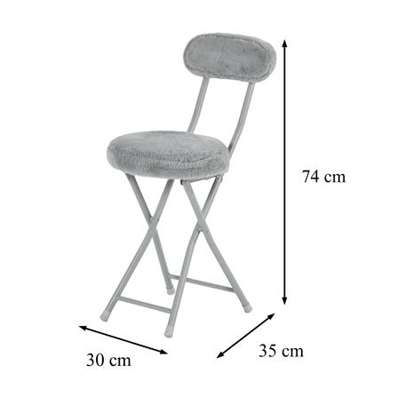 เก้าอี้พับ FURDINI PUFF สีเทา_9