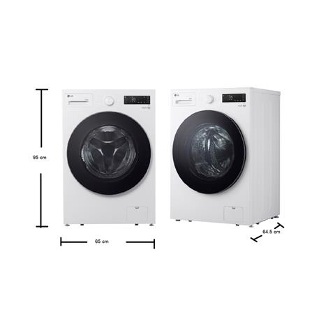 เครื่องซักอบผ้าฝาหน้า LG F2515RNEW 15/8 กก. 1100RPM อินเวอร์เตอร์ สีขาว_7