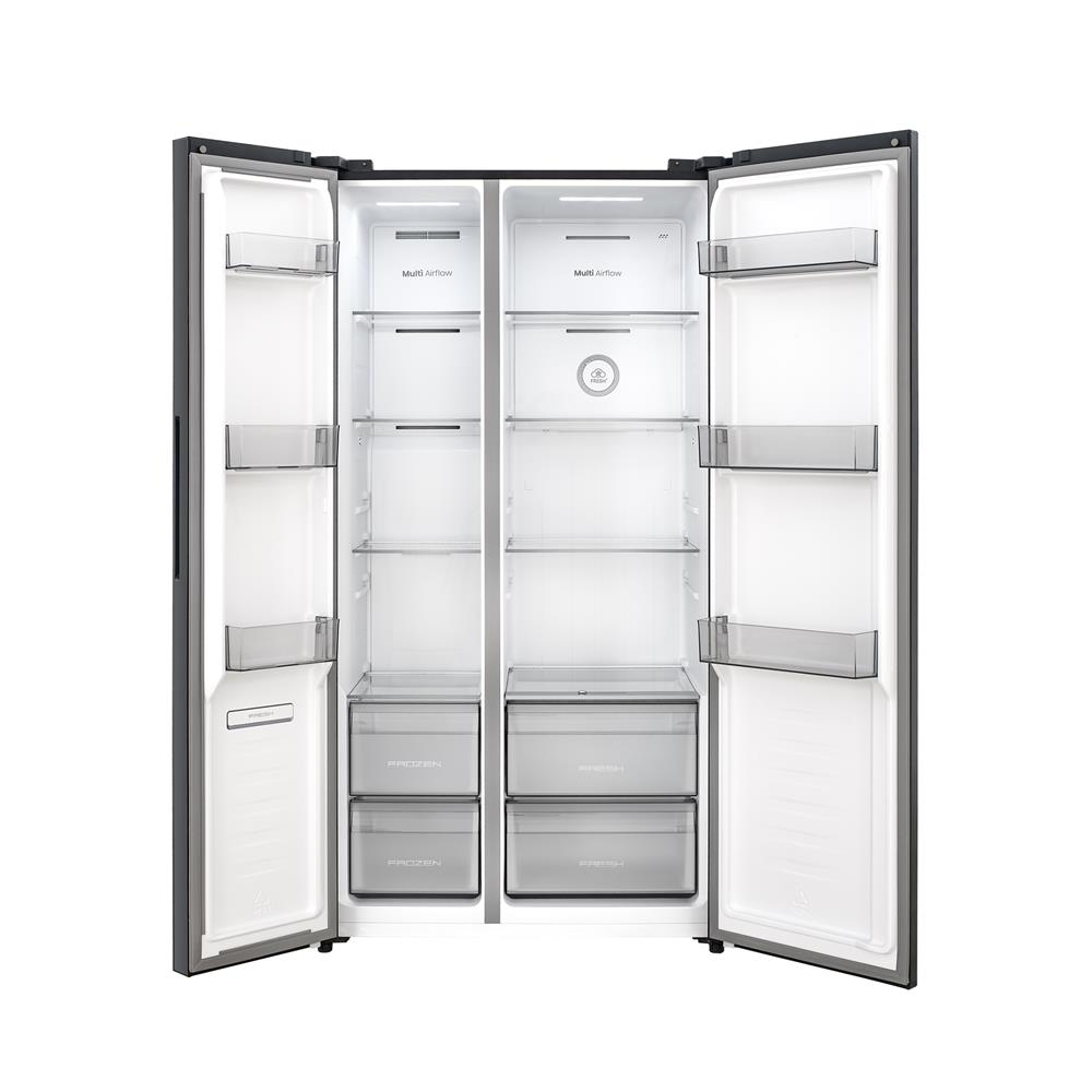 ตู้เย็น SIDE BY SIDE HISENSE RS708N4TWU 19.8 คิว กระจกขาว