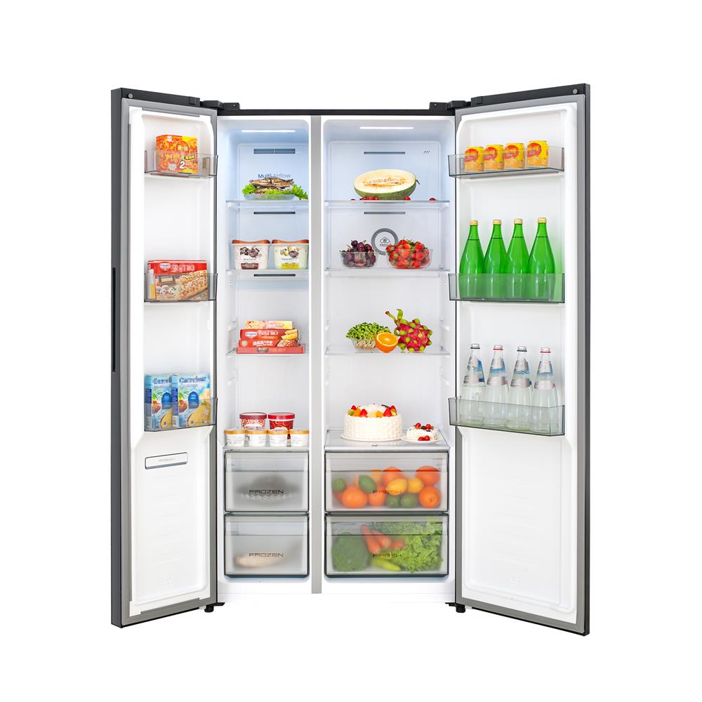 ตู้เย็น SIDE BY SIDE HISENSE RS708N4TWU 19.8 คิว กระจกขาว