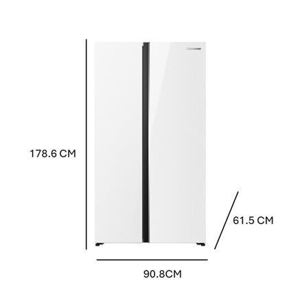 ตู้เย็น SIDE BY SIDE HISENSE RS708N4TWU 19.8 คิว กระจกขาว_6