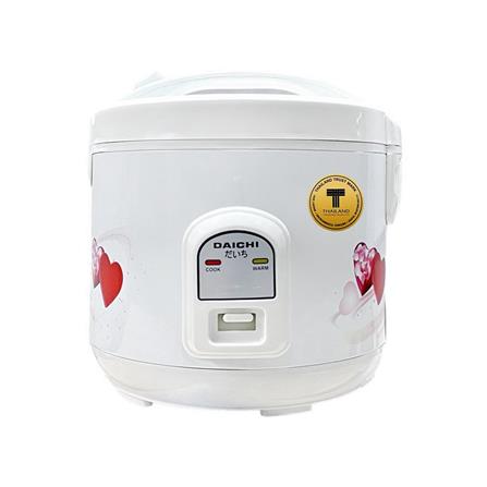 หม้อหุงข้าวอุ่นทิพย์ DAICHI MRC-181 1.8 ลิตร สีขาว-ลายหัวใจ_0