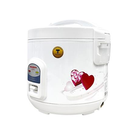 หม้อหุงข้าวอุ่นทิพย์ DAICHI MRC-181 1.8 ลิตร สีขาว-ลายหัวใจ_1
