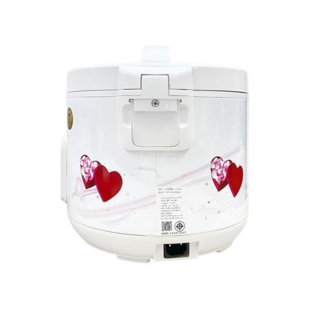 หม้อหุงข้าวอุ่นทิพย์ DAICHI MRC-181 1.8 ลิตร สีขาว-ลายหัวใจ_2